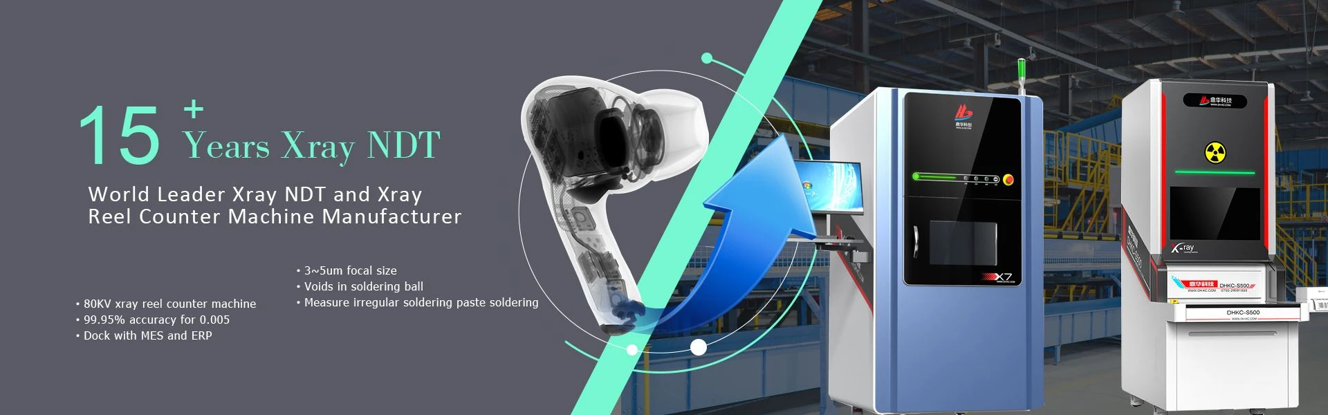 Manufacturer of Xray NDT, Reel counter and BGA rework machine occupied more than 3000m²